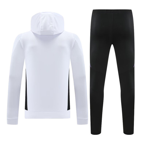 24/25 RMA White Hooded  Tracksuit白色