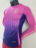 2024 Germany Away  Long Sleeve Player Version Soccer Jersey(长袖)