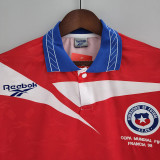 1998 Chile Home Retro Loog Sleeve Soccer Jersey （98小字、长袖）