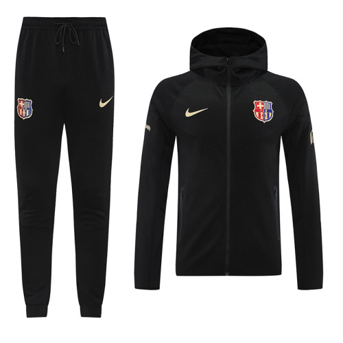 24/25 BAR Black  Hooded Jacket Tracksuit#01
