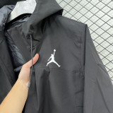 24/25 F702 Jordan Black Single Layer Windbreaker (连帽冲锋衣）