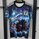 25/26 Japan NARUTO Dragon Purple Blue Fans  Soccer Jersey火影忍者3