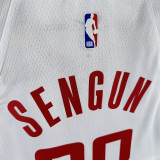 22/23 ROCKETS SWNGUN #28 White  Home Top Quality Hot Pressing NBA Jersey