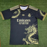 24/25 RMA Black Golden Dragon Special Edition  Fans Soccer Jersey