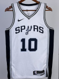 22/23 SA Spurs SOCHAN #10 White Top Quality Hot Pressing NBA Jersey