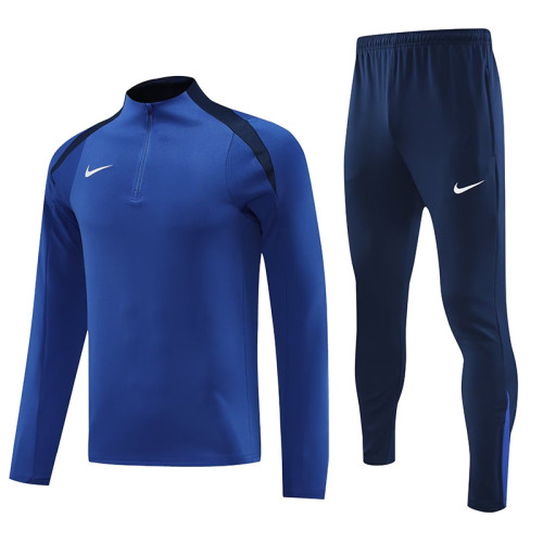 24/25 NK  Blue Half Zipper Sportswear # 812蓝色(半拉链)