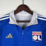 23/24 Lyon Blue & White Double Sided Windbreaker (双面风衣)