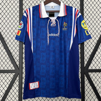 1996 France Home Retro Soccer Jersey(带欧杯臂章) 1996 France Home Retro Soccer Jersey(带欧杯臂章)