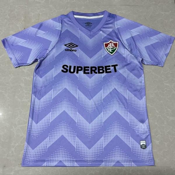 24/25 Fluminense Purple Goalkeeper Fans Soccer Jersey