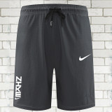 2025 RF-M641 NK Grey Nylon Grid Casual Fitness Shorts#带ZHKE字
