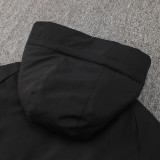 24/25 Argentina Black Hooded Cotton Coat (蓝标)帽棉衣
