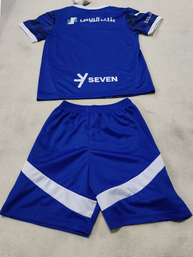 24/25 Al-Hilal Home Kids Soccer Jersey