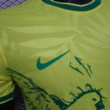 24/25 Brazil Yellow Peace Dove Special Edition  Player Version Soccer Jersey