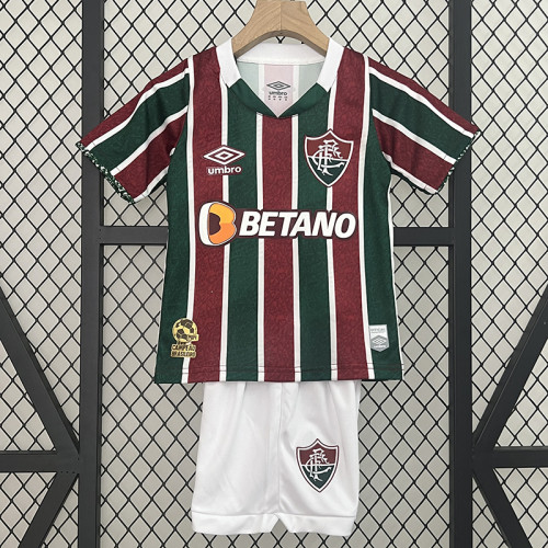 24/25 Fluminense Home Kids Soccer Jersey