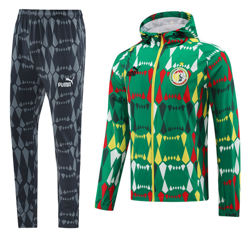 2024 Senegal Green Hoodie  Jacket Tracksuit