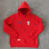 24/25  Italy Red Hooded Sweat Shirt加绒