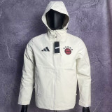 24/25 Bayern White Assault  Hooded Windbreaker (Y18连帽冲锋衣）