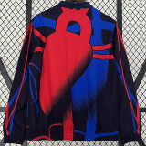 2024BAR Dark Blue & Red Co Branded  Sided Windbreaker (双面风衣)