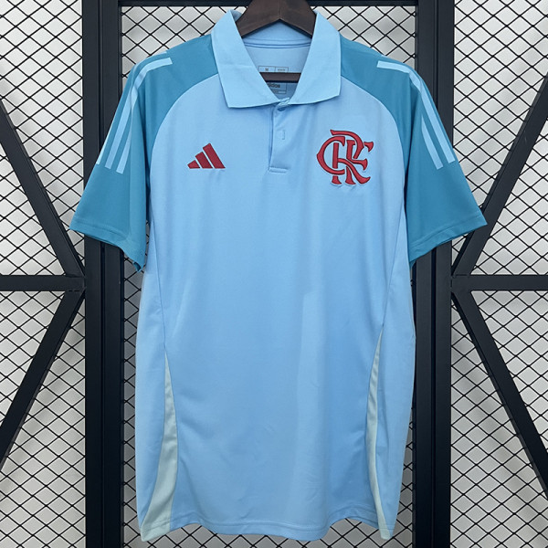 25/26  Flamengo Sky Blue  Polo Training shirts