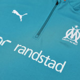 24/25 Marseille Lake Blue Half Pull Tracksuit  (半拉链)