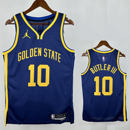 22/23 WARRIORS BUTLER III # 10 Royal Blue Flying Man Top Quality Hot Pressing NBA Jersey