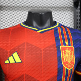 2024 Spain Red &Blue Special Edition  Player Version Soccer Jersey