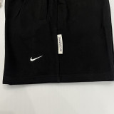 24/25 New NK Black Cotton zipper shorts(M11、口带拉链、全棉)