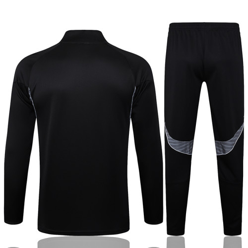 25/26  RMA Black Kids Half Pull Tracksuit #E2511 (半拉链)