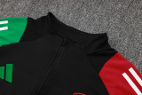 24/25 ARS Black& Green Half Pull Kids  Tracksuit (童装/半拉链)