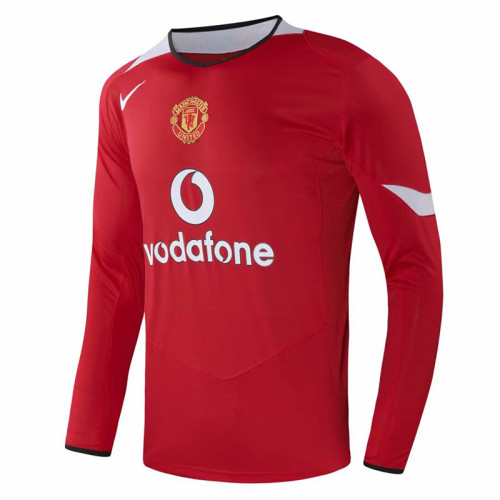 2005/2006 Man Utd Home Long sleeve Retro soccer jersey (长袖)