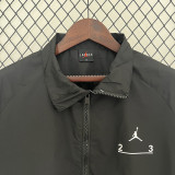 2024 New Jordon Black Windbreaker(背下带小字）