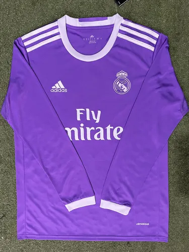 2016/2017 RMA Away Long Sleeve Retro Soccer Jersey (长袖)