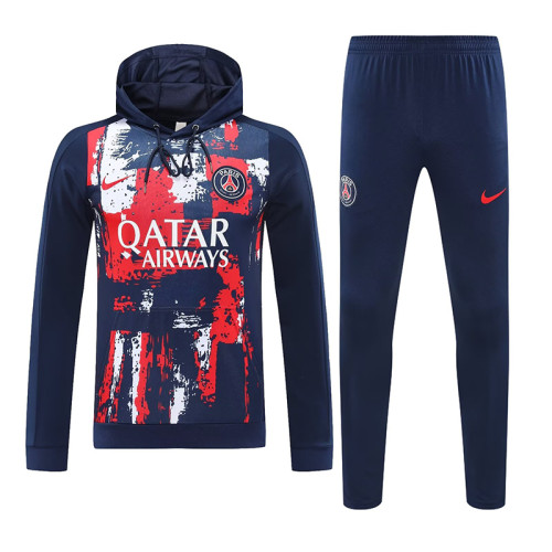 24/25 PSG Sapphire Blue Inkjet Hooded  Tracksuit