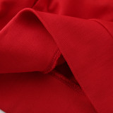 2025 AD Snake Year Commemorative Edition Red Hoodie Suit