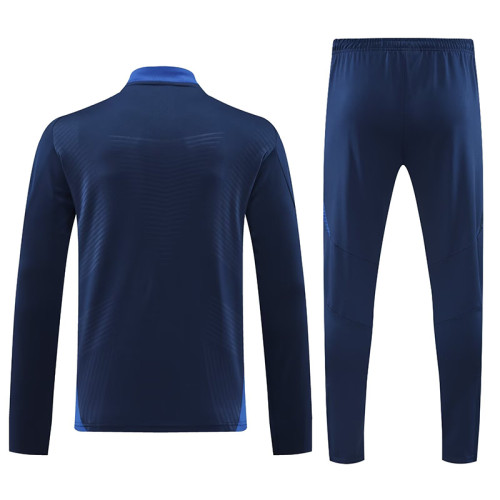 24/25 Al-Nassr Royal Blue Half Pull Tracksuit  (半拉链)