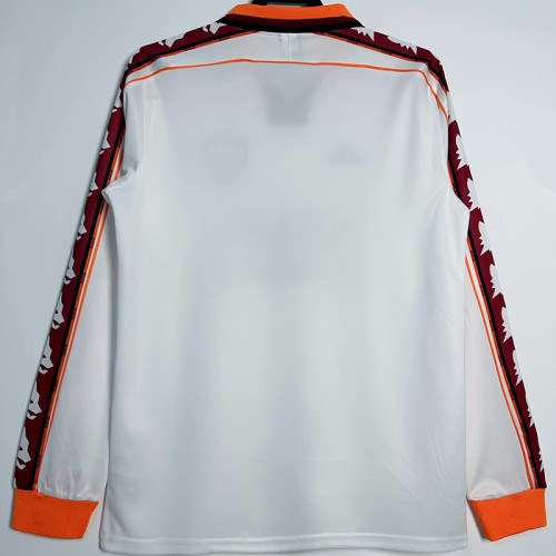 1998/1999 Roma Away  Long Sleeve  Retro Soccer Jersey