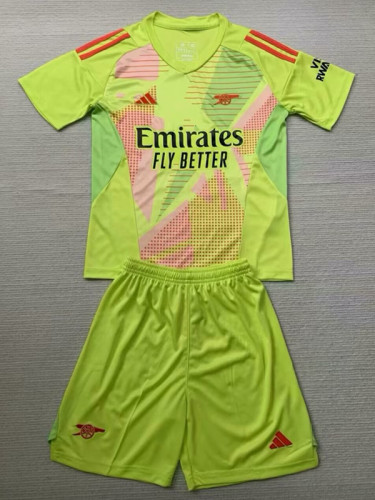 24/25 ARS Green Goalkeeper Kids Soccer Jersey