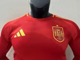 2024 Spain Home  Long Sleeve Player Version Soccer Jersey(长袖)