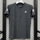2025 T3374 AD Grey Blak Men's T-shirt Top灰黑色