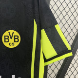 1996/1997 Dortmund Away Black Retro Soccer Jersey
