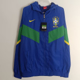 2025 Brazil Blue  Windbreaker