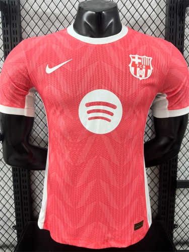 25 /26 BAR Pink Special Edition Player Version Soccer Jersey(白色大胸花）