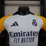 24/25 RMA White Blue Player Version  Soccer Jersey