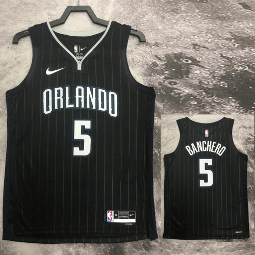 22/23 Magic BANCHERO #5 Black Top Quality Hot Pressing NBA Jersey