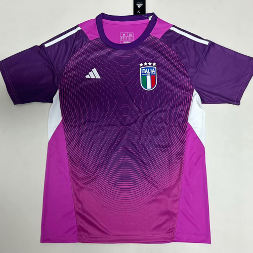 25/26  Italy Goalkeeper Purple  Fans Soccer Jersey