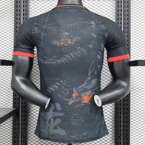 24/25 Japan Black Dragone  Player Version Soccer Jersey(红袖口、背下“龙”字）