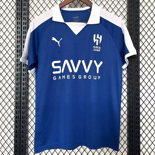 24/25 Al-Hilal Blue 67th Anniversary Edition Fans Soccer Jersey