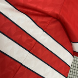 1988 Denmark Home Red  Retro  Soccer Jersey
