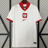 2024 Poland Home  Fans Soccer Jersey