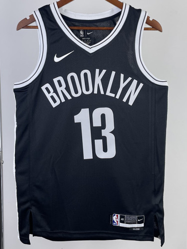 22/23 Nets HARDEN #13 Black Top Quality Hot Pressing NBA Jersey